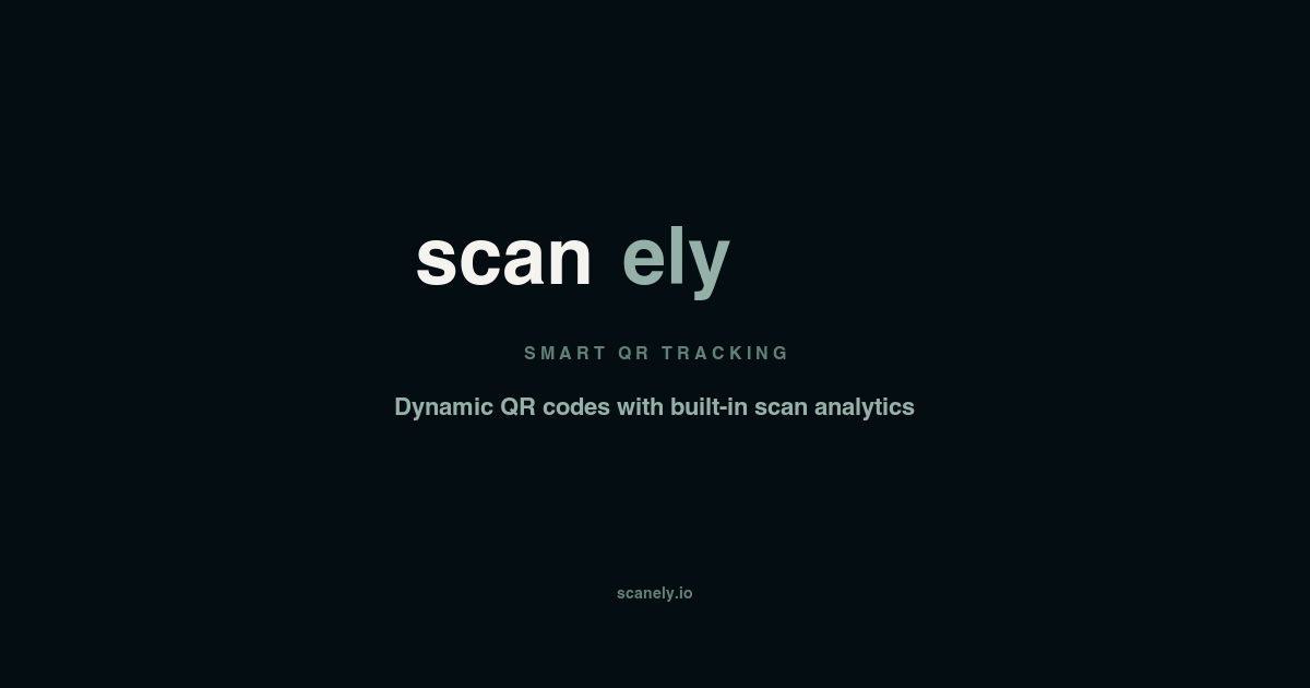 Scanely - dynamic QR code analytics platform built by Webmoose
