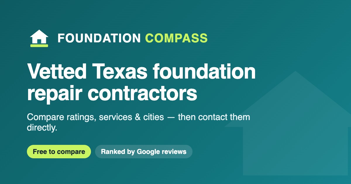 Foundation Compass - Texas foundation repair directory built by Webmoose